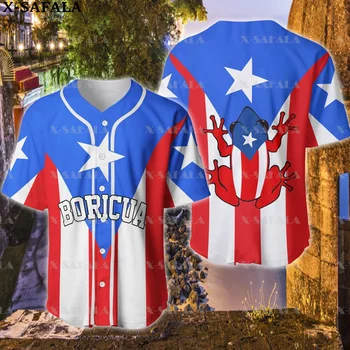שם מותאם אישית פורטו ריקו אוהב את המדינה דגל מודפס 3D בייסבול ג ' רסי בקיץ חולצת גברים חולצות טריקו מנופחים אופנת רחוב-10