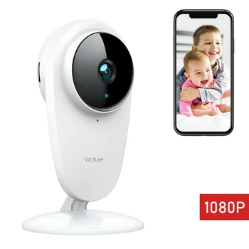 Victure PC420 1080P FHD בייבי מוניטור מחמד מצלמה אלחוטית 2.4 G מקורה מצלמת אבטחה בבית עבור התינוק/חיות מחמד עובד עם iOS & אנדרואיד