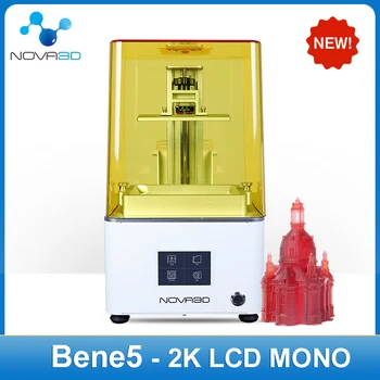 NOVA3D Bene5 מונו MSLA 3D מדפסת UV Photocuring 2K LCD 3D מדפסת 6.08 אינץ 'בצבע אחד LCD שרף מדפסת 3D 130*80*150 מ