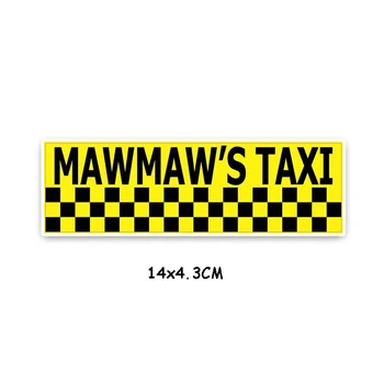 אישיות התאמה אישית אופנה MAWMAWS מונית כיף רטרו-רפלקטיביים רכב מדבקת מדבקות לרכב-סטיילינג 14*4.3 ס 