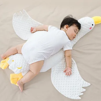 Neonate תינוק לבן גדול אווז כרית כרית שינה פליטה כרית לתינוק נוחות-כרית לתינוק צעצוע כרית כרית תינוק פריטים בפלאש