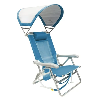 חיצונית שמשיה תרמיל החוף הכיסא, Saybrook כחול, AdultOutdoor נייד כיסא מתקפל