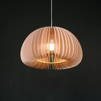 נורדי מעצב עץ תליון מנורה עבור מטבח חדר שינה סלון אסתטי חדר מעצב Apple תאורה מכשיר Luminaria