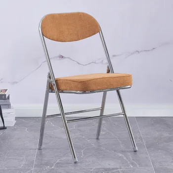 פשוט ארגונומי מודרני נטו אדום רך תיק כיסא מתקפל הביתה לסעודה כסא מסעדה מתכת כיסא מתקפל בחזרה למשרד ריהוט