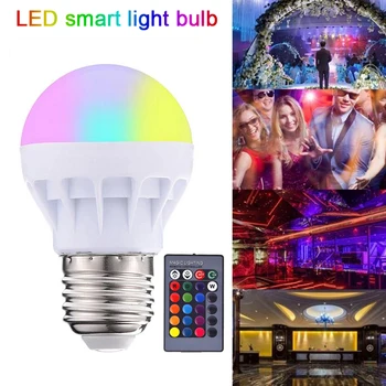 אורות LED Blub RGBW צבעוני המנורה Blub 20 שינוי הצבע RGB LED מנורה עם שלט רחוק עבור מסיבת אירועים אורות דקורטיביים