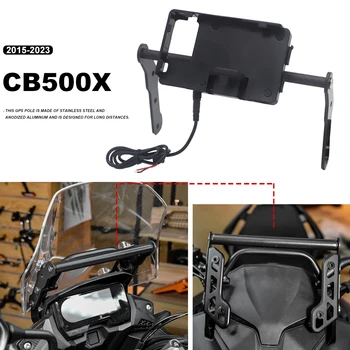 אופנוע אביזרים לטלפון נייד ניווט תושבת טעינה USB תומך ב-GPS/טלפון חכם עבור הונדה CB 500X CB500X 2015 - 2023