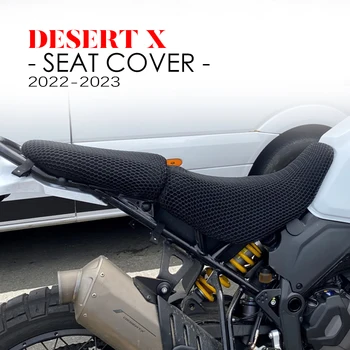 עבור דוקאטי המדבר X אביזרי אופנוע כיסויים DesertX 2022-2023 3D בד רשת חלת דבש ניילון ריפוד לנשימה