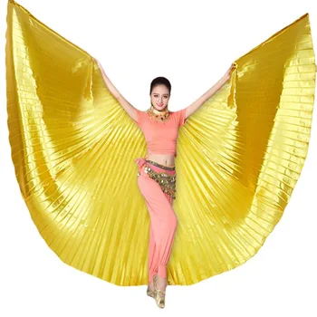 ריקודי בטן כנפי איזיס כנפיים ריקודי בטן אביזרים בוליווד ריקוד תלבושת קלאסית המצרי מקלות תחפושת נשים בוגרות.