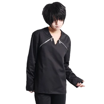 Brdwn חרב אמנות באינטרנט סאו יוניסקס Kirigaya Kazuto קיריקו Cosplay חולצה zip טי מקסימום