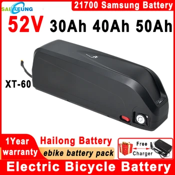 21700 Originele E-bike Batterij 52V 60ah 50ah 40ah 35ah 30ah 20ah Elektrische Fiets Bateria Voor 2000W 1500W 1000W 500W 350W