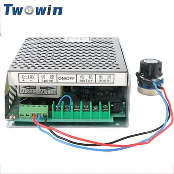 TWOWIN 500W ספק כוח בקרת מהירות 6א Mach3 עבור 220V 110V 0.5KWER11 CNC ציר מנוע כלי
