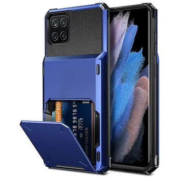 הארנק 4-חריץ כרטיס אשראי בטלפון Case For Samsung Galaxy A22 5G מקרה כרטיס בעל כיסוי עבור A22S A22 S 22 22 ס 2021 Funda Coque