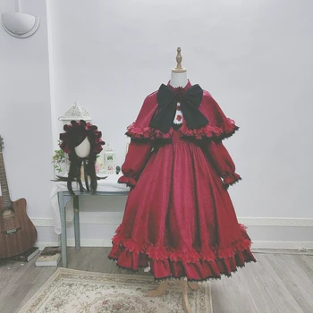 משחק אנימה ברוזן מיידן ריינר רובין שמלה לוליטה פרח אדום מסיבת מדים Cosplay תלבושות ליל כל הקדושים נשים משלוח חינם 2021New