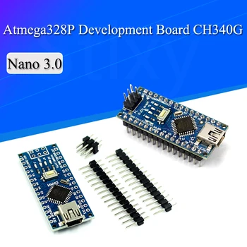 Atmega328 MINI USB ננו V3.0 ATmega328P CH340G 5V 16M מיקרו-בקר לוח Arduino 328P ננו 3.0 CH340