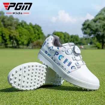 PGM חדשה ילדים נעלי גולף נוער בנים ובנות נעליים ללבוש עמיד עמיד למים הדפסה