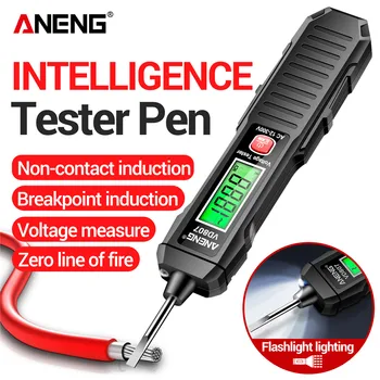 ANENG VD807 חכם אינדוקציה הבוחן עט AC 12-300V בודק מתח NCV חיישן חוט גלאי 50/60Hz מקצועית חשמלאי כלי