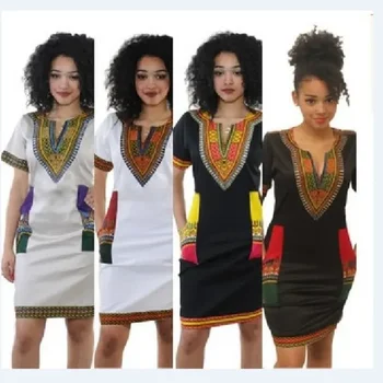 סתיו אופנה חדשה אתני הדפסה של נשים שמלה לנשים אפריקאיות מזג נוסעים חצאית אפריקה השמלה נשים