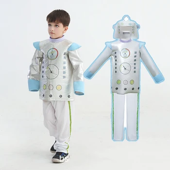 חדש מגניב רובוט קוספליי בשביל בנים הילדים ליל כל הקדושים תלבושות מכונת האיש פורים מסיבת קרנבל תפקיד Paly מתנת יום הולדת אנימה בגדים