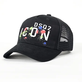 2023 DSQ2 כובעי בייסבול גברים, נשים, באיכות גבוהה הדפסת סמל עיצוב אותיות רשת באיכות גבוהה כובע משאית Snapback כובע אבא כובעים