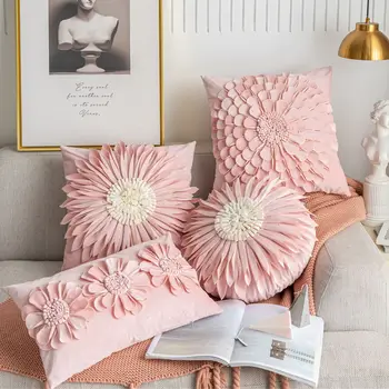 כרית כיסוי דקורטיבי handwork הביתה מבד באיכות גבוהה על הספה הספה הולנדית כרית עיצוב כרית קישוט maison