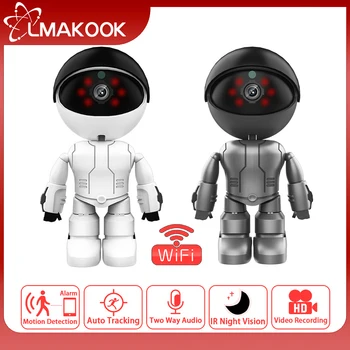 LMAKOOK 5MP רובוט PTZ Wifi IP מצלמה מקורה וידאו, מעקב מצלמות עם Wifi בית חכם AI האנושי לזהות אלחוטי מצלמת טלוויזיה במעגל סגור
