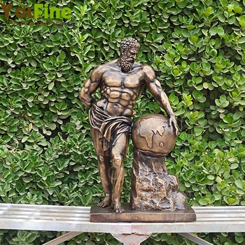 65cm ברונזה, פסל אטלס מותאם אישית גודל גדול ברונזה אטלס פסל הברונזה המפורסם אמנות מלאכת יד, עבור בית & גן עיצוב קישוטים