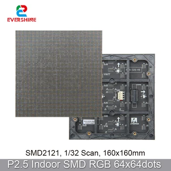 P2.5 SMD2121 64x64 פיקסלים RGB צבע מלא מקורה LED מודול לוח פרסום טלוויזיה מסך תצוגה