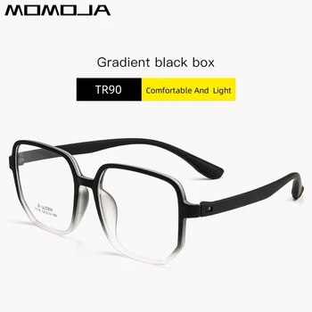 MOMOJA 2023 חדש אופנה משקפי שמש רטרו כיכר גדולה הפנים משקפיים מסגרת אופטי מרשם משקפיים מסגרת גברים נשים 7118T