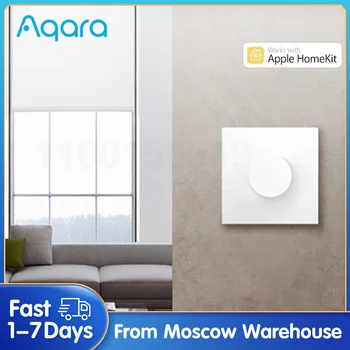 Aqara מתג דימר H1 אלחוטי כפתור ההפעלה המסתובב Zigbee 3.0 שליטה מרחוק על הבית החכם אור הנורה עם Homekit אפליקציה Aqara הביתה