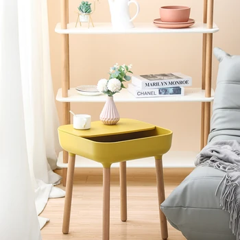 סקנדינבי מינימליסטי הספה לצד מספר חדר השינה ליד המיטה שולחן ססגוניות יצירתי פינה מספר תוספות הרוח הדנית עיצוב
