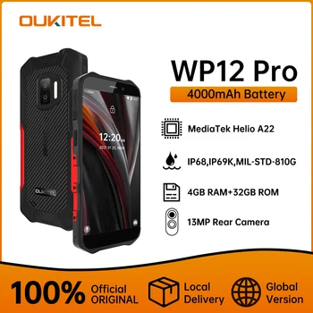 Oukitel WP12 Pro IP68/IP69K מחוספס החכם NFC 4GB+64GB 5.55