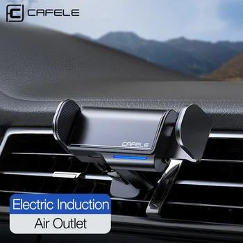 CAFELE הרכב מחזיק טלפון לשקע אוויר רכב הר / הדבק סוג מיני חשמלית לרכב אוטומטי לעמוד תושבת עבור כל הטלפונים הטלפון של אביזר.