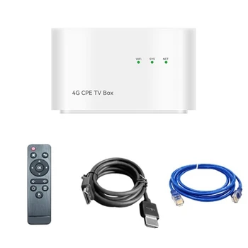נתב Wifi 4G CPE הטלוויזיה BOX 4G הנתב האלחוטי Set-Top Box 2 In1 1GB+8GB עם חריץ כרטיס SIM (תקע האיחוד האירופי)