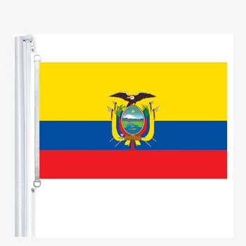 אקוודור הדגל,90*150 סנטימטרים ,100% פוליאסטר, באנרים,דפוס דיגיטלי
