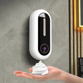 450ml אוטומטי דיספנסר סבון קצף אינדוקטיבית יד מכונת כביסה יד חופשית על הקיר קצף נטענת חכמה סבון לוותר.