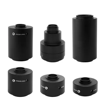 FYSCOPE מיקרוסקופ C-mount 0.35 x 0.5 x 0.63 x 0.8 x 1 x 1.2 x 1.5 x 2.25 x מתאם מצלמה תואם עבור אולימפוס Microscopio