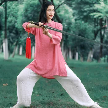 הקיץ אומנות לחימה אחידה טאי צ ' י בגדים וושו בגדים קונג פו השמלה הבחורה נשים קון מאסטר 2023 סגנון חדש אור וצבע