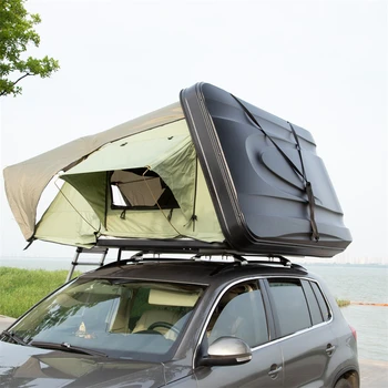 קמפינג תחת כיפת השמיים אלומיניום קשיח פגז רכב למכונית גג האוהל תיבת גג האוהל.