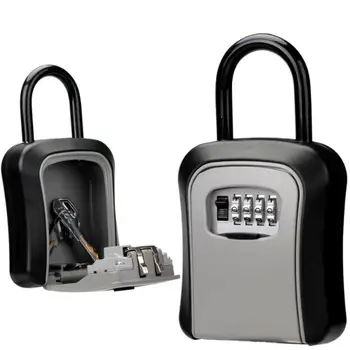 מפתח כספת חיצונית עמיד מפתח כספת כספת ביטחון אחסון מפתח תיבת קוד רכוב סיסמא מפתח כספת קיר