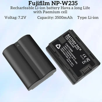 1-5pacote7,2v3500mahpotência aakku על fujifilmNP-W235& תואם עם fujifilmX-H2S, gfx-50 ii, כרטיס גרפי של 100, X-T4, ו-VG-XT4