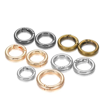 5Pcs/lot O-טבעת Openable אבזמים קליפים Carabiner מחזיק מפתחות שרשרת, ווים מחברים עבור DIY התכשיטים אספקת אביזרים