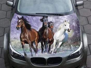 סוס לרכב מדבקות גרפיקה ויניל מדבקות הוד דפוסי אריזה מדבקות עם מותאם אישית DIY מנוע צבע חיה רכב מדבקות