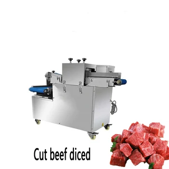 מזון מסחרי עיבוד מכונת בשר טרי דייסר עם כלי חיתוך נתיק