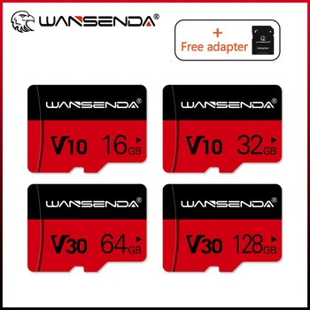 WANSENDA חדש TF כרטיס 4GB 8GB 16GB 32GB 64GB 128GB כרטיס זיכרון Mini Card חינם עם הכרטיס מתאם עבור הטלפון החכם אנדרואיד/לוח