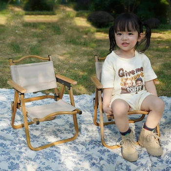 חיצונית לילדים מיני מתקפל לקמפינג Kmite כיסא אלומיניום סגסוגת נמוכה נייד האולטרה פיקניק קטן צואה ריהוט גן