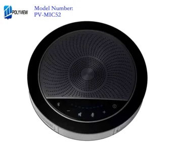 -Bluetooth הישיבות מיקרופון, Omnidirectional רמקול מיקרופון, 360 מעלות, 6m קול איסוף (Polyview:PV-MIC52)