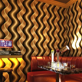 beibehang בסגנון אירופאי גן KTV חדרי מלון יוקרה לובי רקע טפט רדיד זהב תלת מימדי בולט.