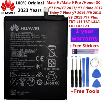 מקורי HB406689ECW 4000mAh נטענת Li-ion סוללת הטלפון עבור Huawei Mate 9 ליהנות 7 ליהנות 7plus Y7 ראש טלפון סלולרי חכם