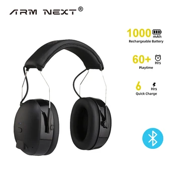 הדור החדש ירי אוזניות Bluetooth מגן אטמי אוזניים הפחתת רעש אלקטרוני Defender טקטי NRR 28db למוסיקה