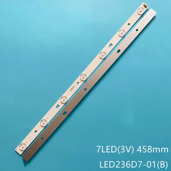 תאורת LED אחורית רצועות עבור מסתורין-טי-וי 2431LT2 LE24B8000T LED236D7-01(ב) 30323607206 Telefunken TF-LED24S38T2 PLE-2405HD
